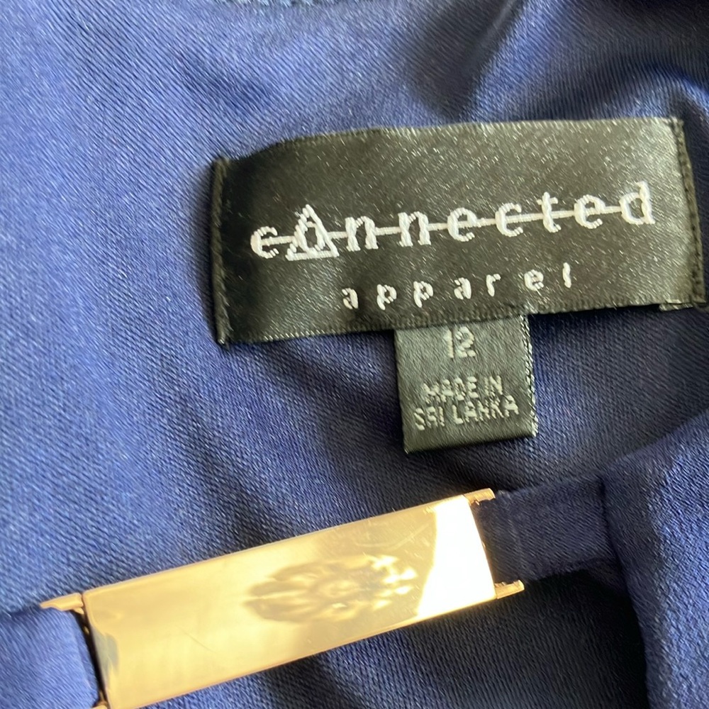 Connected Apparel Blue Dress